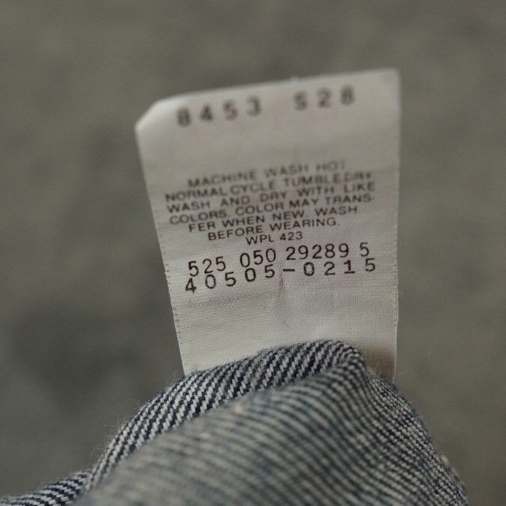 VTG Levis 505 Orange Tag Jeans Men 38*x32 (36x32 Blue Dark Wash Red Batwing USA - Picture 8 of 8